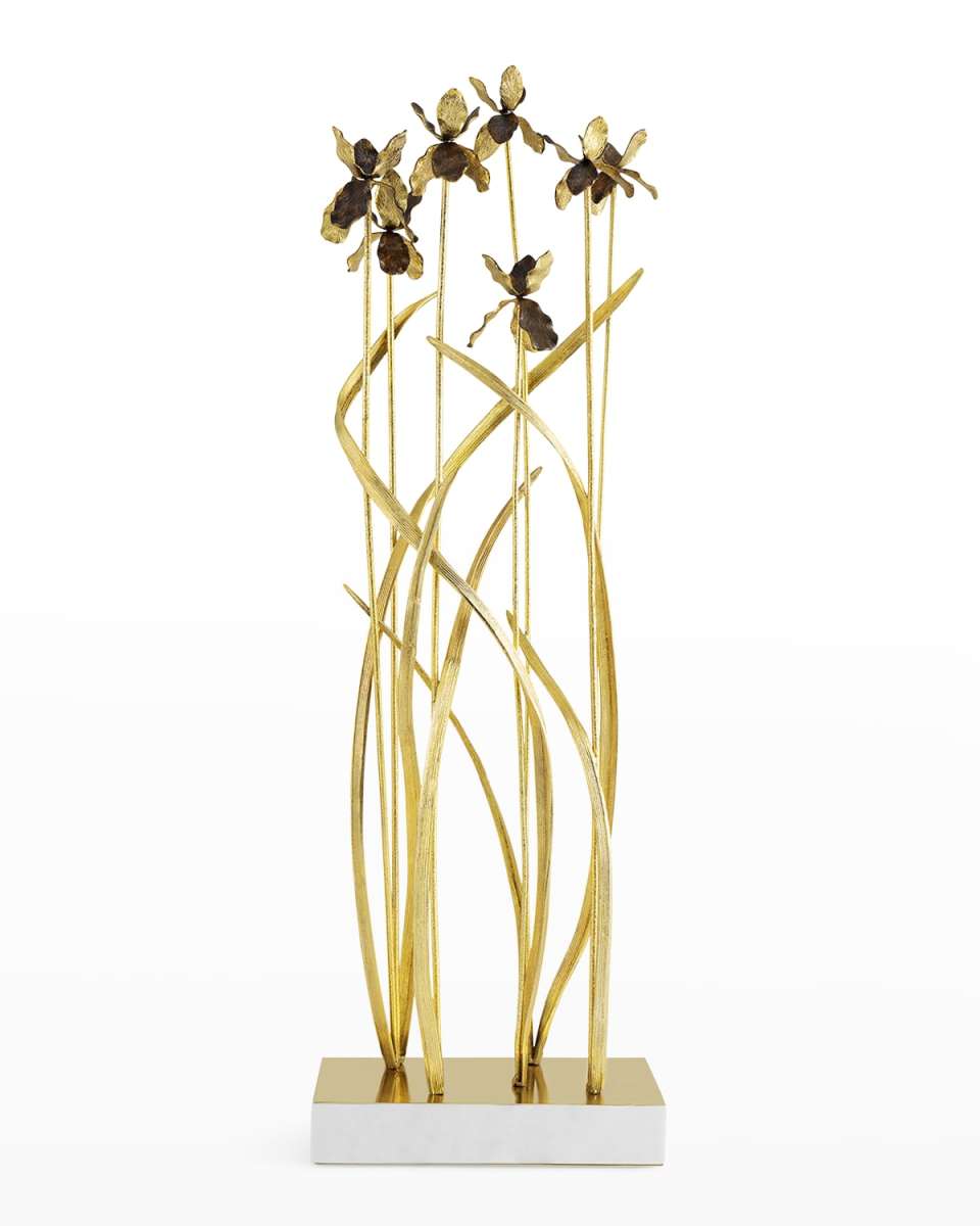 Black Iris Garden Sculpture